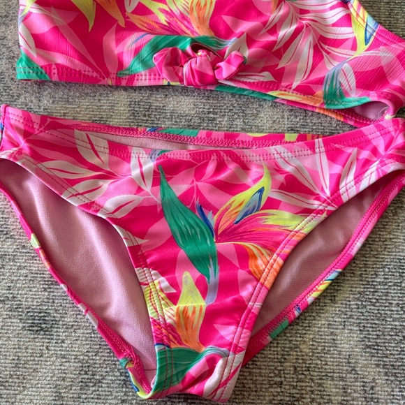 Wonder Nation Pink Tropical Bikini Set - Picture 2 of 5
